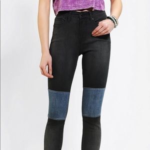 Urban Outfitters BDG High Rise Black Skinny Jeans